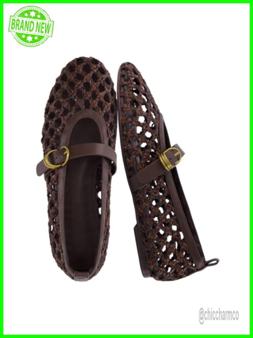 Cushionaire Women's Woven Mary Jane Flats Memory Foam Comfort Buckle Shoes
